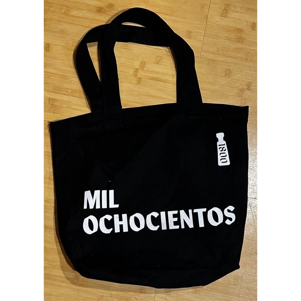 NEW! 1800 tequila black canvas‎ tote bag